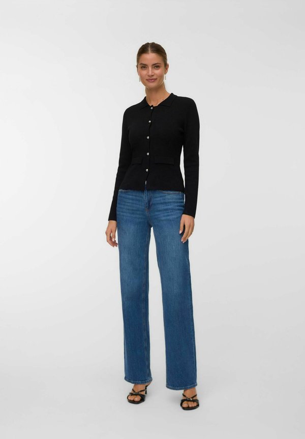 Vero Moda Knitted VMELISE Knit - Cardigan - black