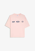 Bershka BOXY FIT PRINT T-SHIRT - Print T-shirt - light pink
