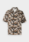 GCDS LABEL CHECKED CAMO SHIRT