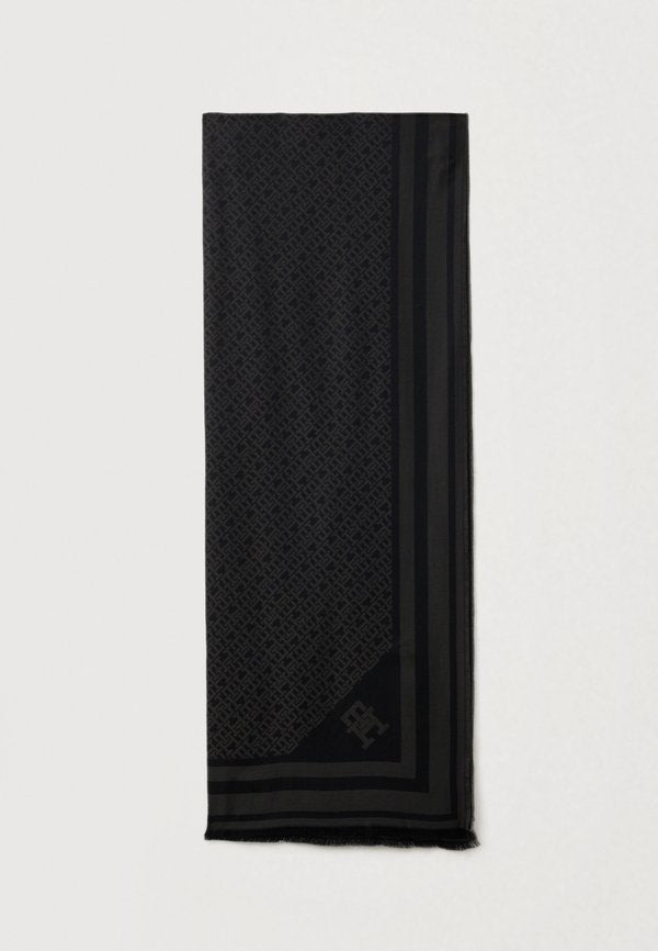 Tommy Hilfiger MONOGRAM TONAL - Scarf - black