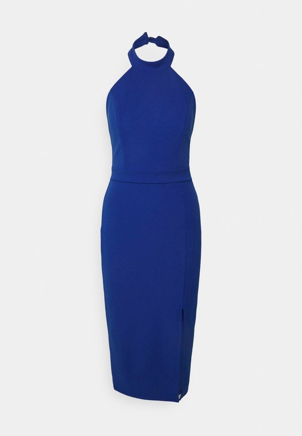WAL G. ROCKY ZIP BACK MIDI DRESS