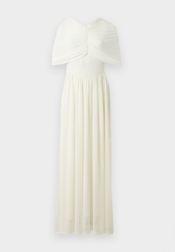 Vero Moda VMROSETTA CAPE DETAIL MAXI DRESS JRS EXP - Maxi dress - cloud dancer