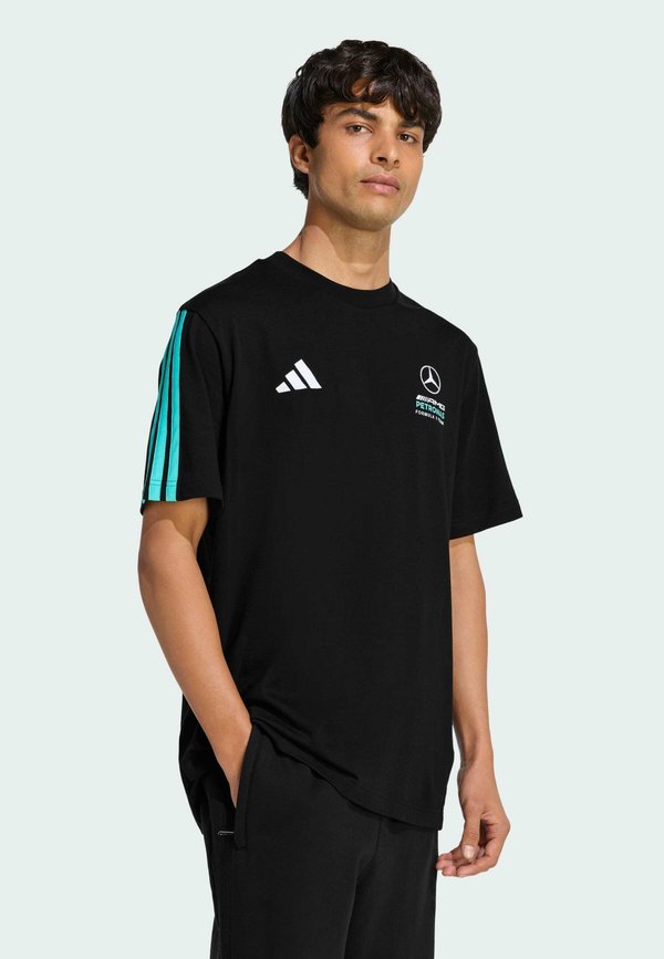 adidas Performance MERCEDES - AMG PETRONAS FORMULA 1 TEAM DNA - Sports T-shirt - black semi mint rush