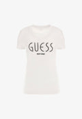 Guess LOGO STRASS - Print T-shirt - weiß