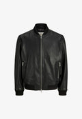 Jack & Jones Leather jacket - black
