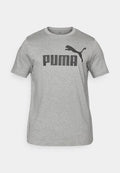 Puma LOGO TEE - Print T-shirt - medium gray heather