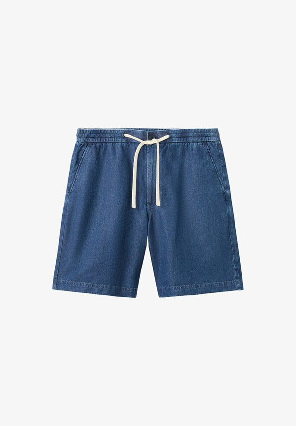 Mango ADULT - Denim shorts - dark blue