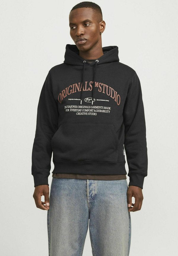 Jack & Jones Printed - Hoodie - black
