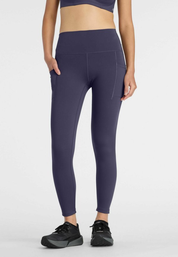 New Balance NB SLEEK POCKET HIGH RISE LEGGING 25" - Leggings - boysenberry