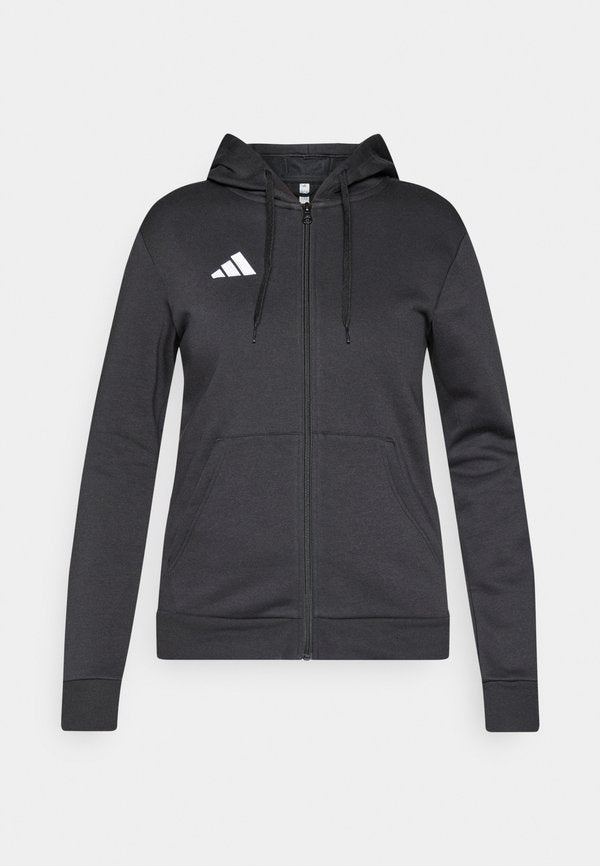 adidas Performance ENTRADA26 FULL ZIP HOODIE - Zip-up sweatshirt - black/white