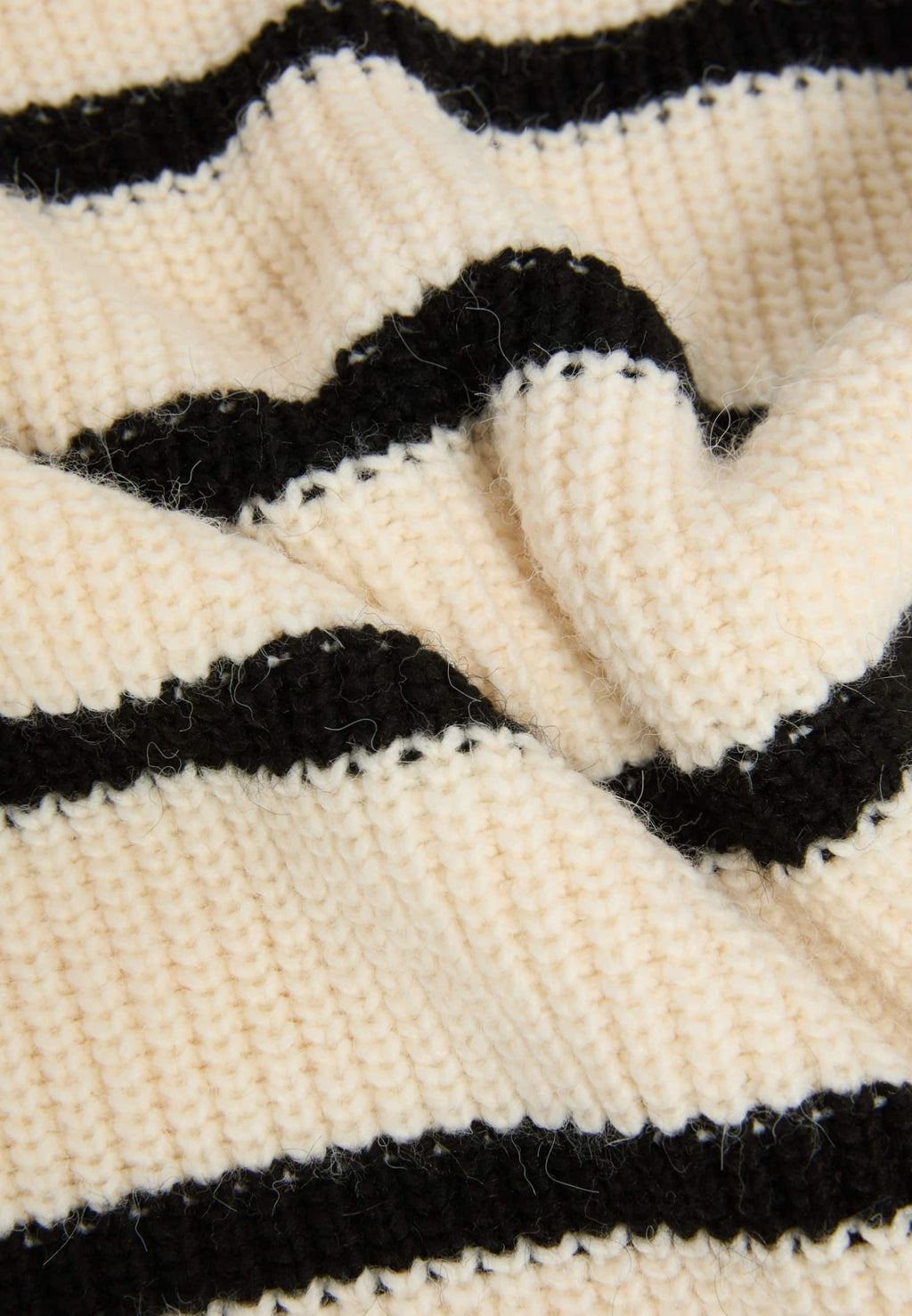 Marks & Spencer STRIPED CREW NECK SCALLOPED EDGE