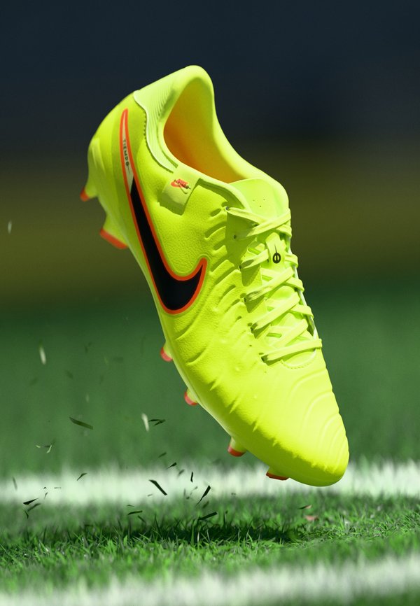 Nike Performance TIEMPO LEGEND 10 ACADEMY FG/MG - Football boots artificial grass - volt/black