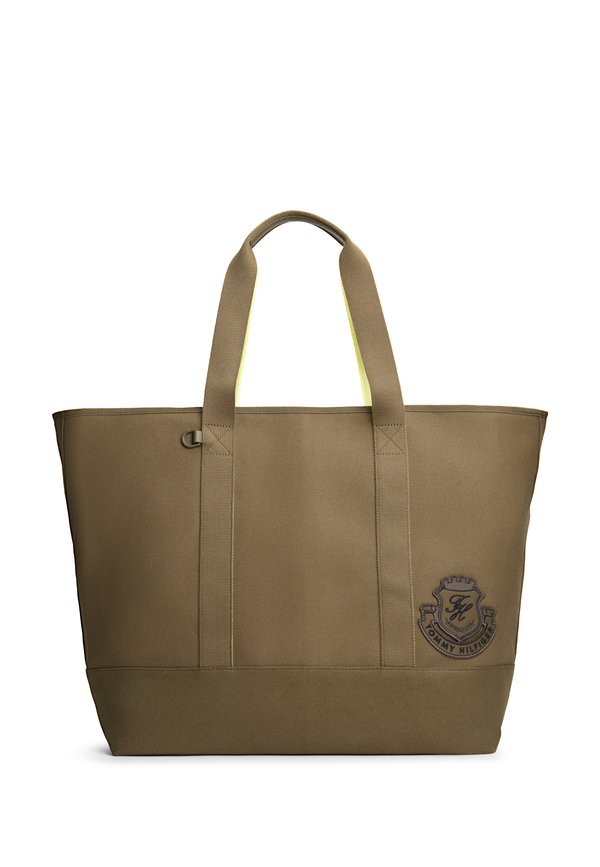 Tommy Hilfiger HERITAGE REVERSIBLE CANVAS TOTE BAG - Tote bag - willow green