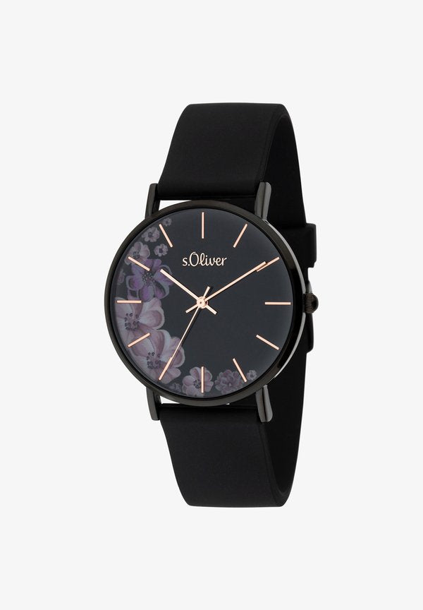 s.Oliver MODERN STATEMENT - Watch - schwarz