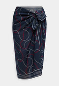 Tommy Hilfiger COVER UPS PAREO - Beach accessory - navy