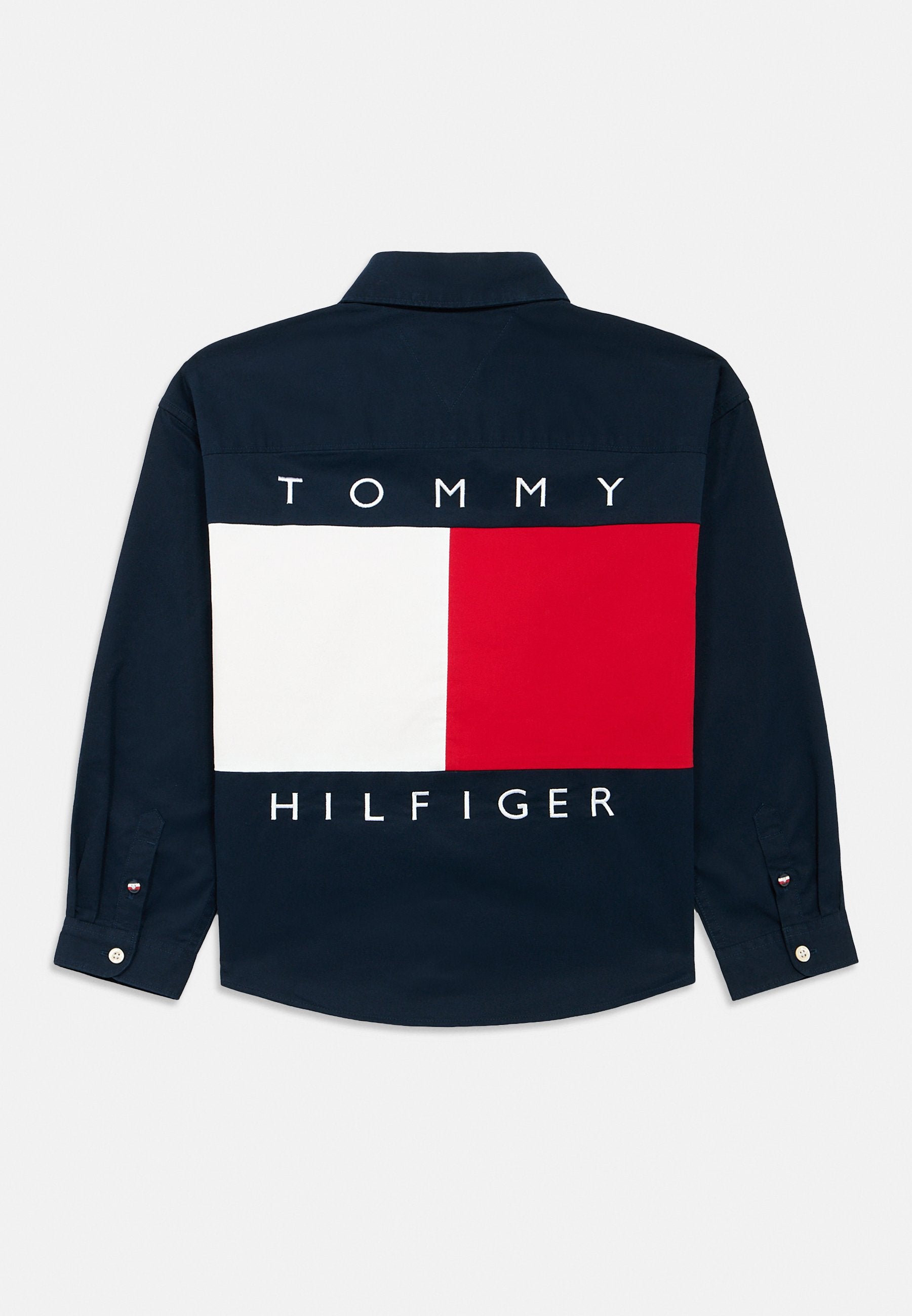 HERITAGE REGULAR FIT COLOUR-BLOCKED BACK FLAG SHIRT Media 2