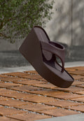 Calvin Klein T-bar sandals - peppercorn/rocky brown
