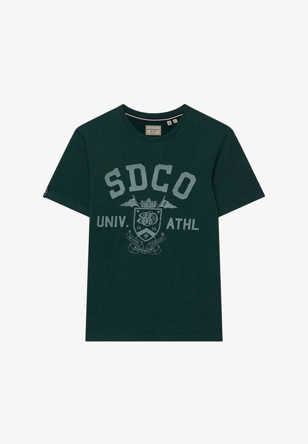 Superdry & Co SUPERDRY GOTHIC VARSITY T-SHIRT.. - Print T-shirt - enamel green