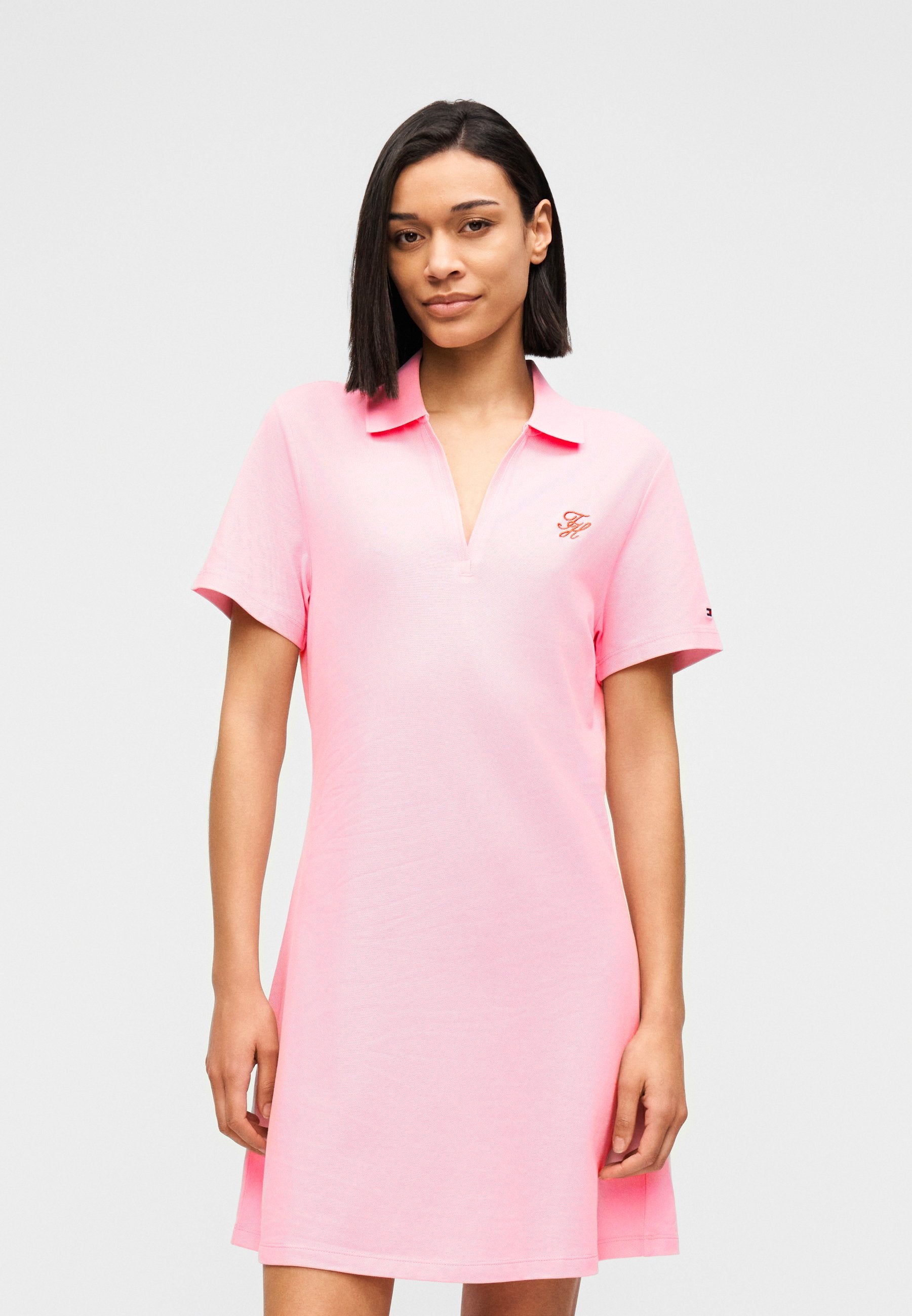 1985 LOGO EMBROIDERY MINI POLO DRESS Media 3