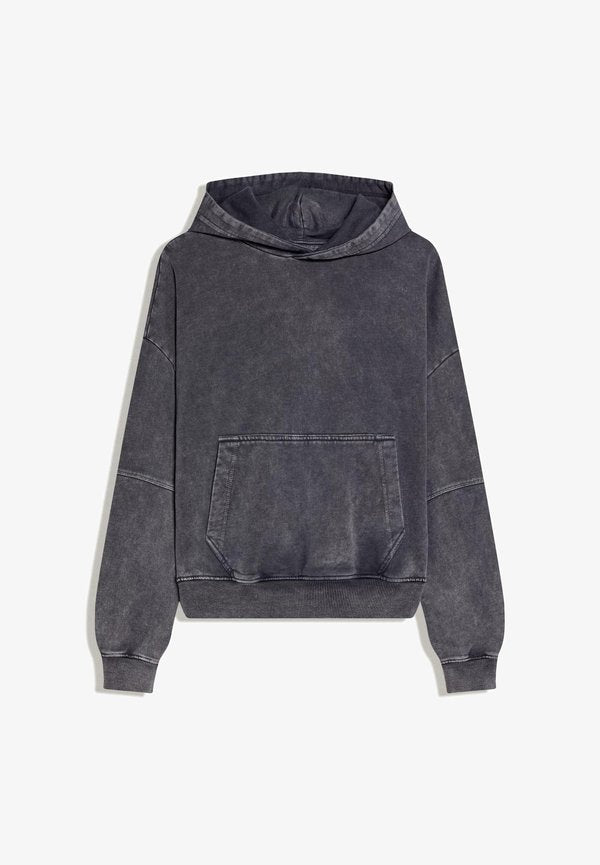Bershka FADED BOXY FIT - HOODIE - Hoodie - blue grey