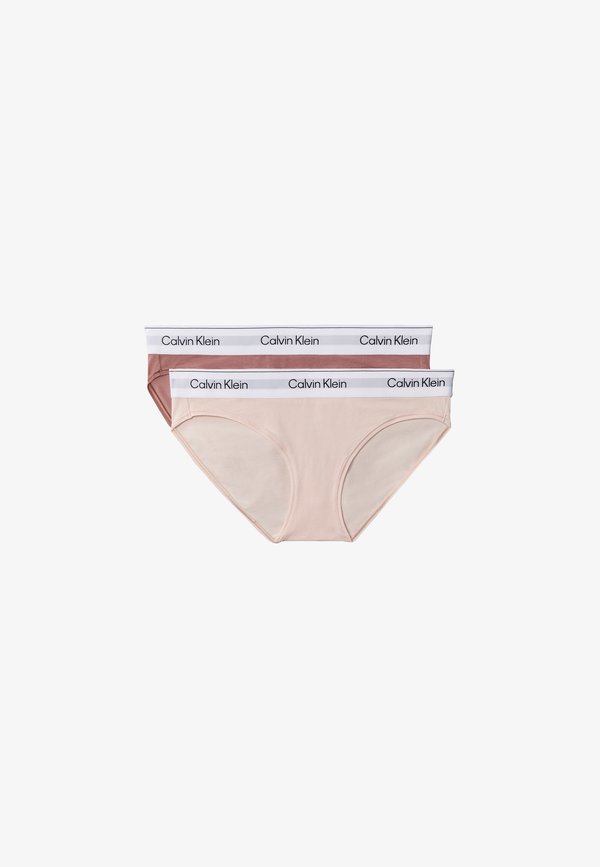 Calvin Klein Underwear ICON 2 PACK - Briefs - soft sable/silver-coloured peony