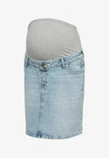 Vero Moda Denim Short - Pencil skirt - light blue denim