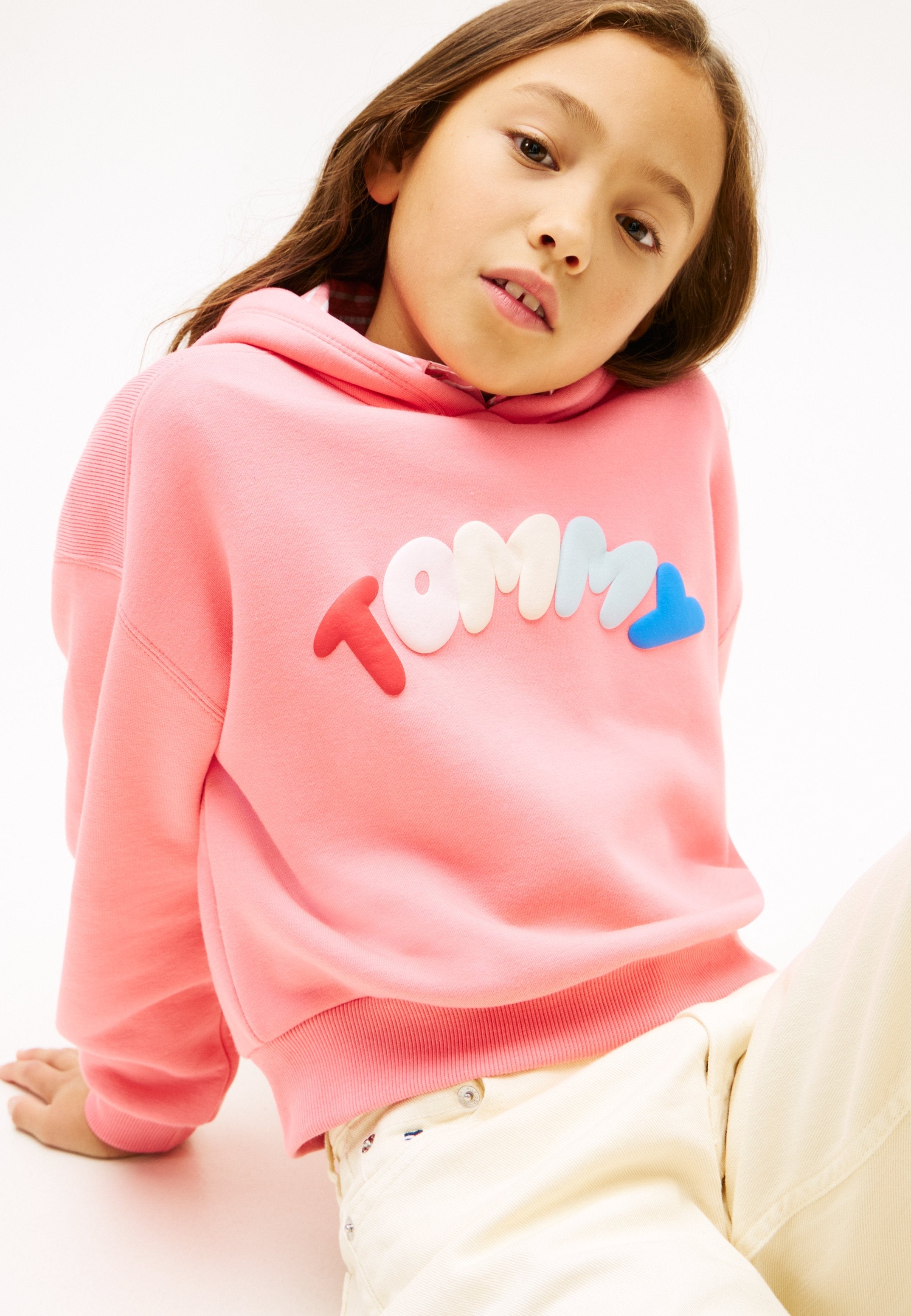 TEXTURED LOGO RELAXED HOODY Media 5