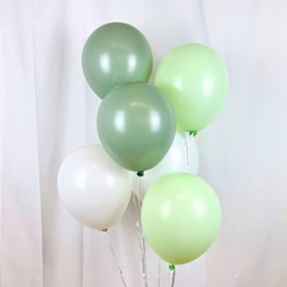 Luftballons Klassisch, Eukalyptus-Mix DECORAMI