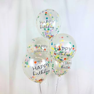 Luftballons Konfetti "Happy Birthday" DECORAMI