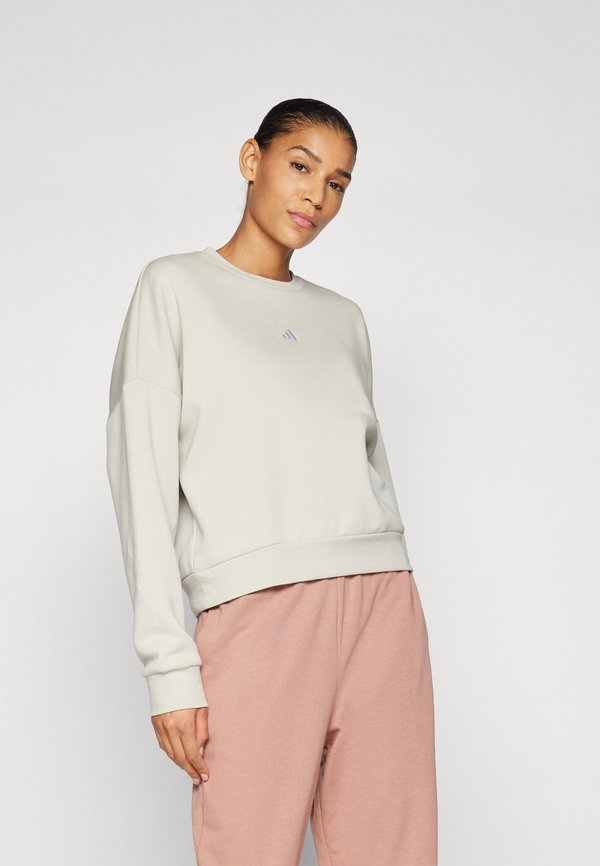 adidas Sportswear ESSENTIALS SMALL LOGO FEEL COZY - Sweatshirt - alumina/white