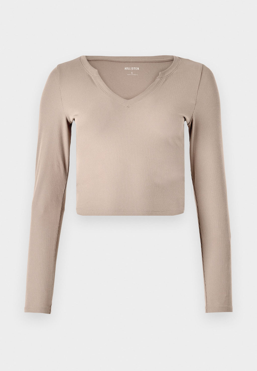 Hollister Co. Ribbbed Seamless Fabric Notch-Neck Top