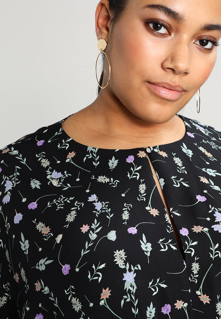 Second Script Curve FULL SLEEVE FLIPPY DRESS