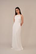 WAL G PETITE AMELIA BACK DETAIL MAXI DRESS