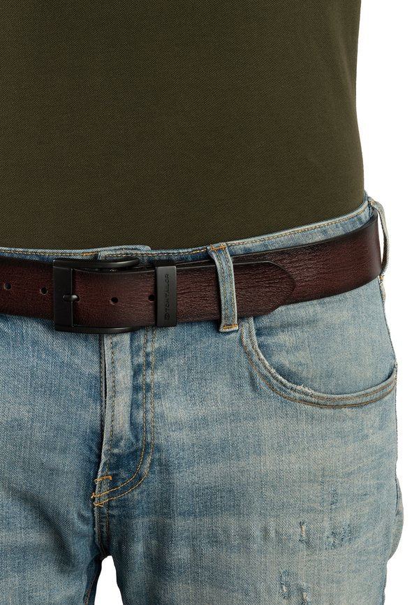 TOM TAILOR TTTHOMAS - Belt - dark brown