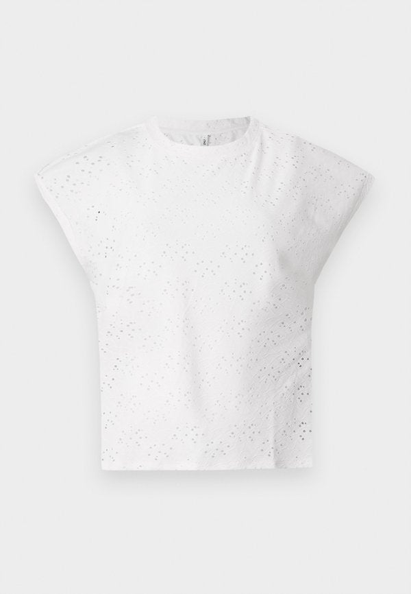 ONLY ONLSMILLA S/S TOP JRS NOOS - Blouse - cloud dancer