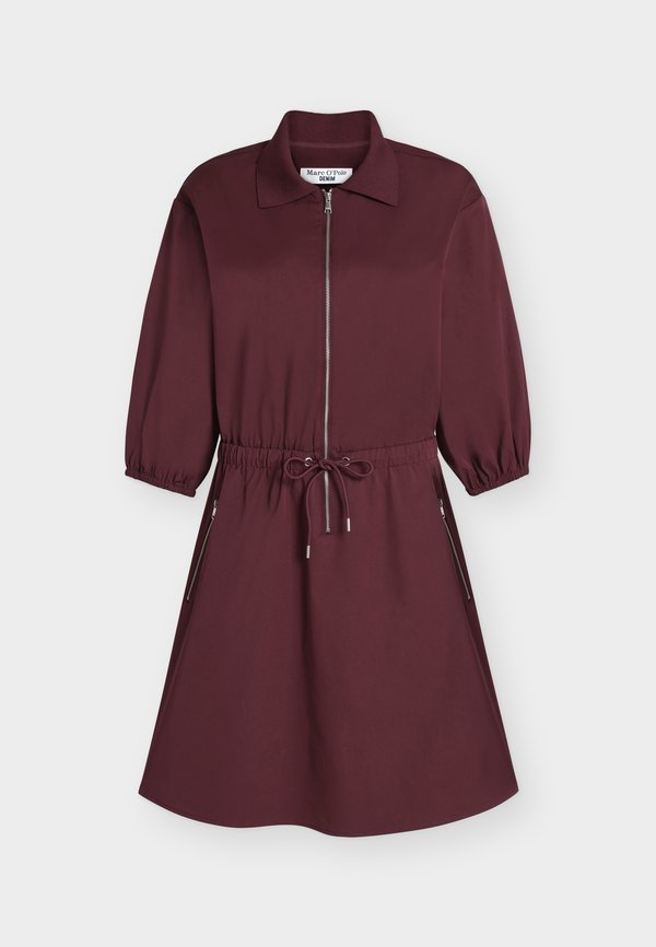 Marc O'Polo DENIM WOVEN DRESSES, ZIPPED POLO DRESS