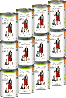 Nassfutter Hund mit Bio Huhn sensitiv getreidefrei, Multipack (12x410 g) Defu