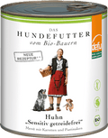Nassfutter Hund mit Bio Huhn sensitiv getreidefrei Defu