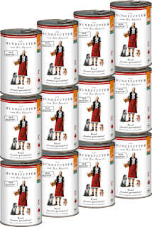 Nassfutter Hund mit Bio Rind sensitiv getreidefrei, Multipack (12x410 g) Defu
