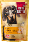 Hundeleckerli Chips, reich an Huhn, Exquisit Dein Bestes
