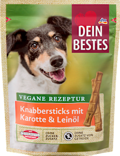 Hundeleckerli, Knabbersticks mit Karotte & Leinöl, Naturverliebt Dein Bestes