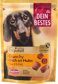 Hundeleckerlie Crunchy reich an Huhn, Exquisit Dein Bestes