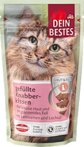Katzenleckerli gefüllte Knabberkissen, Haut & Fell Dein Bestes