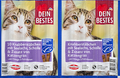 Katzenleckerli Knabberstäbchen mit Seelachs, Scholle & Katzengras (10 Stück) Dein Bestes