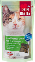 Katzenleckerli Knabbertaschen mit Katzengras Dein Bestes
