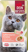Katzenleckerli Leberwurstcreme (8x10 g) Dein Bestes