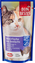 Katzenleckerli Mini-Fische mit Seelachs & Omega-3-Fettsäuren, MSC zertifiziert Dein Bestes