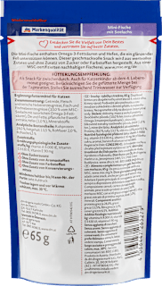 Katzenleckerli Mini-Fische mit Seelachs & Omega-3-Fettsäuren, MSC zertifiziert Dein Bestes