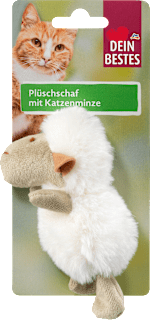 Katzenspielzeug, Plüschschaf mit Katzenminze Dein Bestes