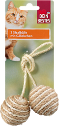 Katzenspielzeug, Sisalbälle mit Glöckchen Dein Bestes